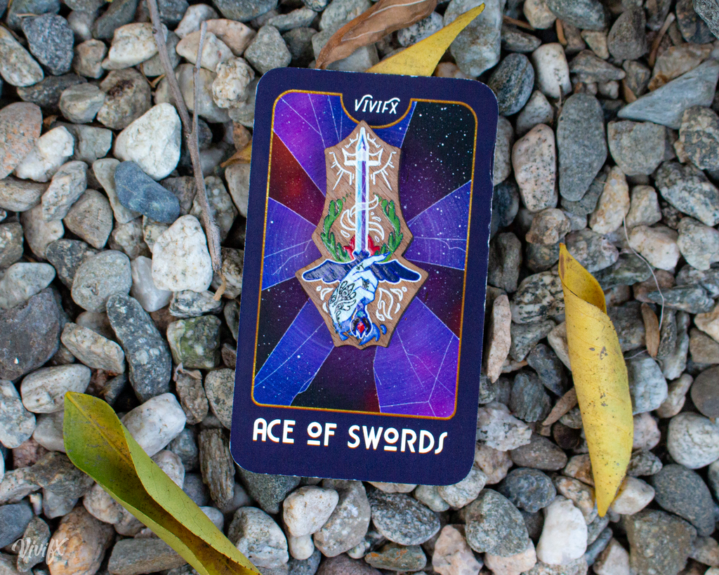Minor Arcana Aces Wooden Pins
