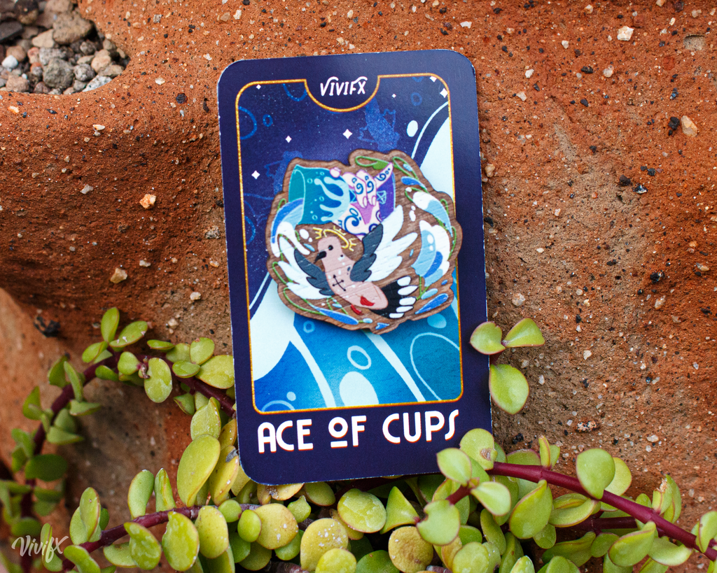Minor Arcana Aces Wooden Pins